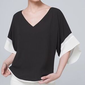 White House Black Market Kimono Sleeve Blouse